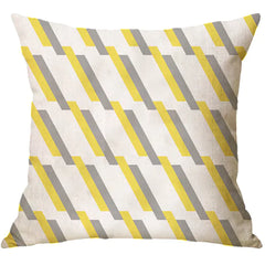 Nordic Classic Geometric Letter Cushion Cover (Linen)