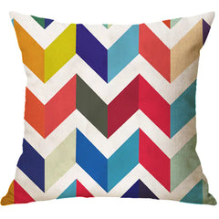 Nordic Classic Geometric Letter Cushion Cover (Linen)