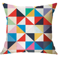 Nordic Classic Geometric Letter Cushion Cover (Linen)