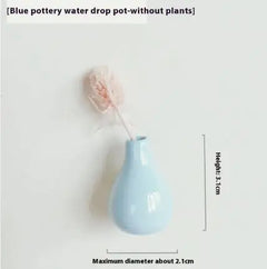 Plant Ceramic Vase Fridge Magnets
